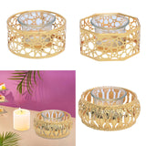 Maxbell Votive Candle Holders Candlestick Holder for Festival Tabletop Decoration round geometry