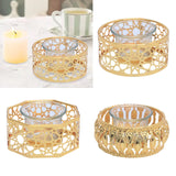 Maxbell Votive Candle Holders Candlestick Holder for Festival Tabletop Decoration round geometry