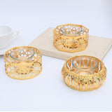 Maxbell Votive Candle Holders Candlestick Holder for Festival Tabletop Decoration round geometry