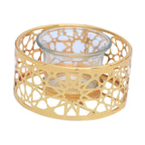 Maxbell Votive Candle Holders Candlestick Holder for Festival Tabletop Decoration round geometry