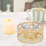 Maxbell Votive Candle Holders Candlestick Holder for Festival Tabletop Decoration round geometry