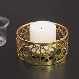 Maxbell Votive Candle Holders Candlestick Holder for Festival Tabletop Decoration round geometry