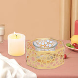 Maxbell Votive Candle Holders Candlestick Holder for Festival Tabletop Decoration geometry