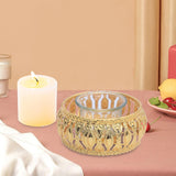 Maxbell Votive Candle Holders Candlestick Holder for Festival Tabletop Decoration round crown