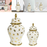 Maxbell Traditional Ceramic Ginger Jar Decorative Jar Flower Vase Collectible 26cmx46cm