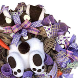 Maxbell Easter Wall Sticker Rabbit Wreath Bunny Decals Decoration Supplies Style E