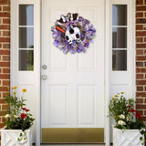 Maxbell Easter Wall Sticker Rabbit Wreath Bunny Decals Decoration Supplies Style E