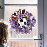 Maxbell Easter Wall Sticker Rabbit Wreath Bunny Decals Decoration Supplies Style E