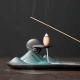 Maxbell Incense Burner Sculpture Incense Stick Holder for Cabinet Living Room Gift style A