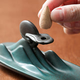 Maxbell Incense Burner Sculpture Incense Stick Holder for Cabinet Living Room Gift style A