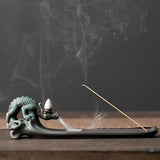 Maxbell Incense Burner Sculpture Incense Stick Holder for Cabinet Living Room Gift style B