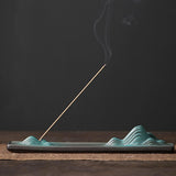 Maxbell Incense Burner Sculpture Incense Stick Holder for Cabinet Living Room Gift style D