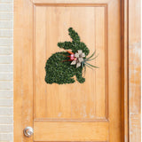 Maxbell 17.7'' Easter Bunny Wreath Front Door Hanging Greenery Wreaths Home Decor