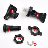 Maxbell Water Dispenser Faucet Tap Replacement Part for Juice Drink Barrel Black
