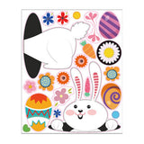 Maxbell 4 Sheets Happy Easter Stickers Decals Embellishments for Party Windows