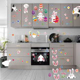 Maxbell 4 Sheets Happy Easter Stickers Decals Embellishments for Party Windows