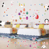 Maxbell 4 Sheets Happy Easter Stickers Decals Embellishments for Party Windows