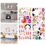Maxbell 4 Sheets Happy Easter Stickers Decals Embellishments for Party Windows
