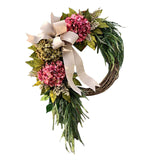Maxbell Artificial Flower Wreath Decoration Supplies Wall Hanging Ornament Bedroom