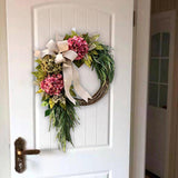 Maxbell Artificial Flower Wreath Decoration Supplies Wall Hanging Ornament Bedroom