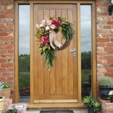 Maxbell Artificial Flower Wreath Decoration Supplies Wall Hanging Ornament Bedroom