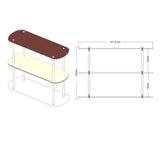 Maxbell 3 Layer Desktop Storage Rack Free Standing Cosmetic Display Stand Durable L