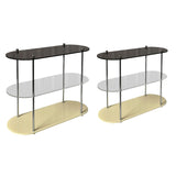 Maxbell 3 Layer Desktop Storage Rack Free Standing Cosmetic Display Stand Durable L