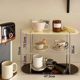 Maxbell 3 Layer Desktop Storage Rack Free Standing Cosmetic Display Stand Durable L