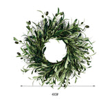 Maxbell Artificial Olive Wreath Indoor Spring for Living Room Home Decor 40cm