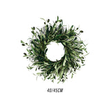 Maxbell Artificial Olive Wreath Indoor Spring for Living Room Home Decor 40cm
