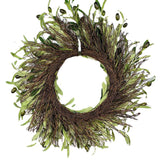 Maxbell Artificial Olive Wreath Indoor Spring for Living Room Home Decor 45cm
