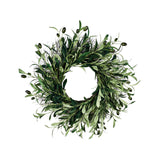 Maxbell Artificial Olive Wreath Indoor Spring for Living Room Home Decor 45cm