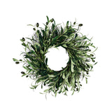 Maxbell Artificial Olive Wreath Indoor Spring for Living Room Home Decor 45cm