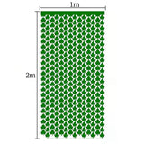 Maxbell Shamrock Tinsel Foil Fringe Curtains Garland Backdrop Decorations Party