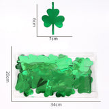Maxbell Shamrock Tinsel Foil Fringe Curtains Garland Backdrop Decorations Party