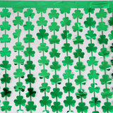 Maxbell Shamrock Tinsel Foil Fringe Curtains Garland Backdrop Decorations Party