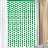 Maxbell Shamrock Tinsel Foil Fringe Curtains Garland Backdrop Decorations Party
