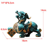 Maxbell Pixiu Sculpture Resin Craft Collection for Bedroom Fireplace Home Decoration Large