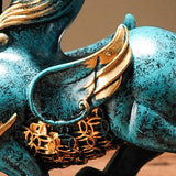 Maxbell Pixiu Sculpture Resin Craft Collection for Bedroom Fireplace Home Decoration Large