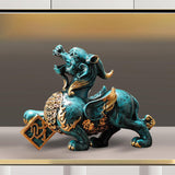 Maxbell Pixiu Sculpture Resin Craft Collection for Bedroom Fireplace Home Decoration Large