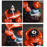 Maxbell Mushroom Backflow Incense Burner Censer for Home Living Room Decoration
