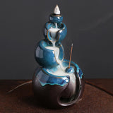 Maxbell Backflow Incense Burner Waterfall Incense Holder for Yoga Indoor Desktop