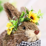 Maxbell Easter Rabbit Statue Decorative Art Crafts Ornament for Cafe Festivals Desk