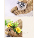 Maxbell Easter Rabbit Statue Decorative Art Crafts Ornament for Cafe Festivals Desk