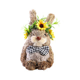 Maxbell Easter Rabbit Statue Decorative Art Crafts Ornament for Cafe Festivals Desk