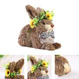 Maxbell Easter Rabbit Statue Decorative Art Crafts Ornament for Cafe Festivals Desk