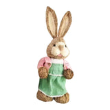Maxbell Cartoon Standing Easter Bunny Figurine Doll Decoration 35cm Tall Stylish Style B