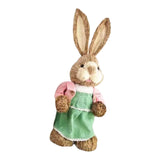 Maxbell Cartoon Standing Easter Bunny Figurine Doll Decoration 35cm Tall Stylish Style B
