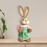 Maxbell Cartoon Standing Easter Bunny Figurine Doll Decoration 35cm Tall Stylish Style B