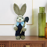 Maxbell Cartoon Standing Easter Bunny Figurine Doll Decoration 35cm Tall Stylish Style D